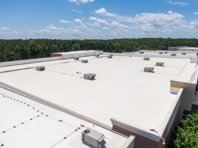 aerial view of commercial membrane