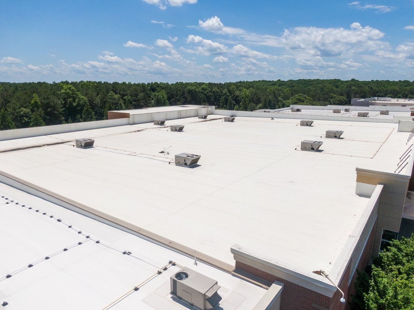 aerial view of commercial membrane