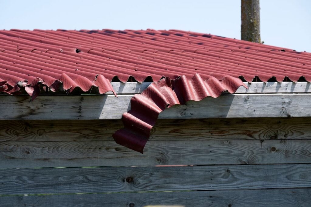 roof hail damage red roof